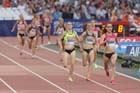 Shannon Rowbury wins the 3000 metres,  2013 IAAF Diamond League, Sainsbury's Anniversary Games, Queen Elizabeth Olympic Park, London.